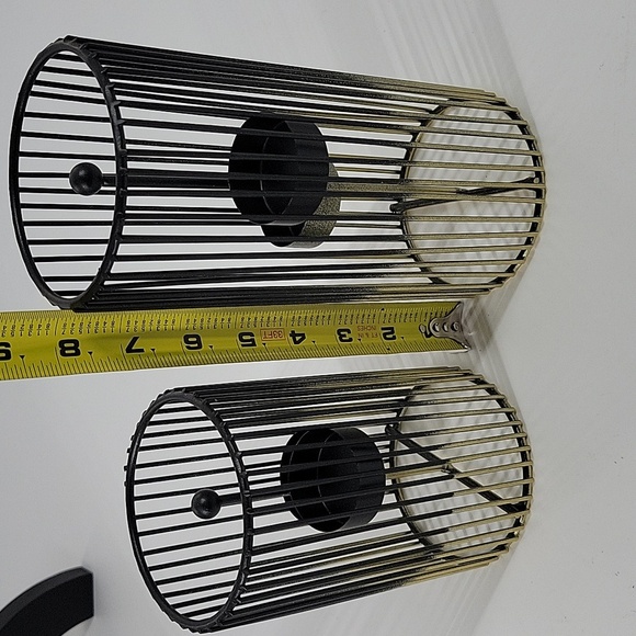 Elegant Black and Gold Candle Holders NEW - Picture 13 of 14